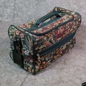 Atlantic Tapestry Floral Travel Kit Bag Vintage Carry-on Toiletry Cosmetic